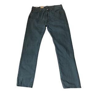 Levi's 501 Straight Leg Jeans Men 38x38 (37x35) Green Button Fly NWT - Irregular